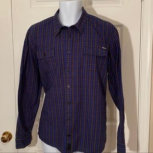 Men’s Shadow Button Down Casual Shirt Size L